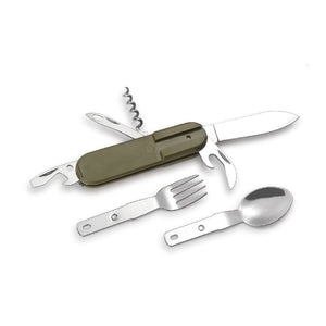 Couteau tatou multi - fonctions 7 en 1 "Opex - Camping Cutlery" - Planète Rando