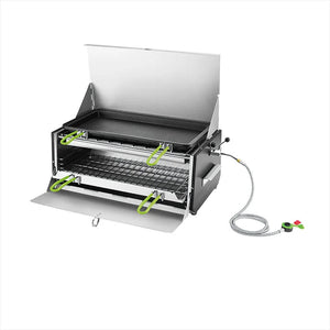 Cuisinière à gaz amovible / barbecue avec grill en acier inoxydable 2650w "BRS16" - Planète Rando