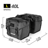 Double sacoches de porte - bagage 100% imperméable avec plaque de support intérieure "Rhinowalk - BPB0900 series" - Planète Rando