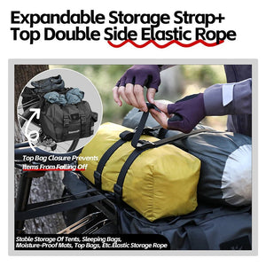 Double sacoches de porte - bagage 100% imperméable avec plaque de support intérieure "Rhinowalk - BPB0900 series" - Planète Rando