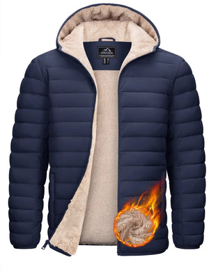 Doudoune isolante doublée sherpa imperméable à capuche "TACVASEN - CTD1" - Planète Rando