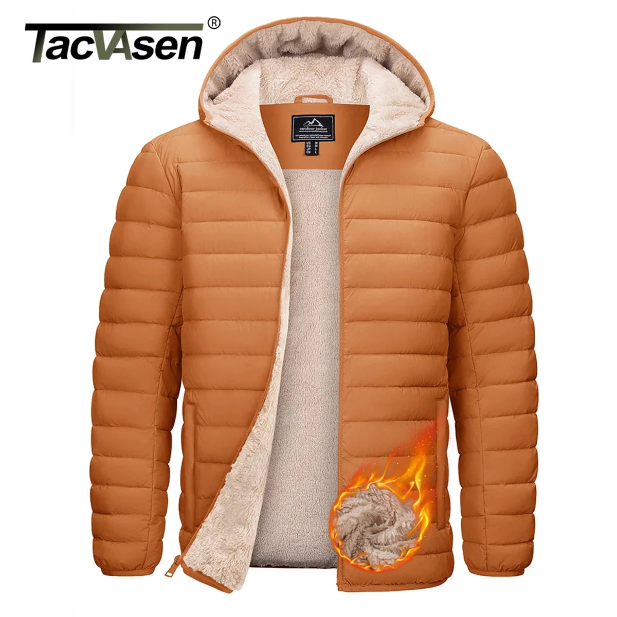 Doudoune isolante doublée sherpa imperméable à capuche "TACVASEN - CTD1" - Planète Rando