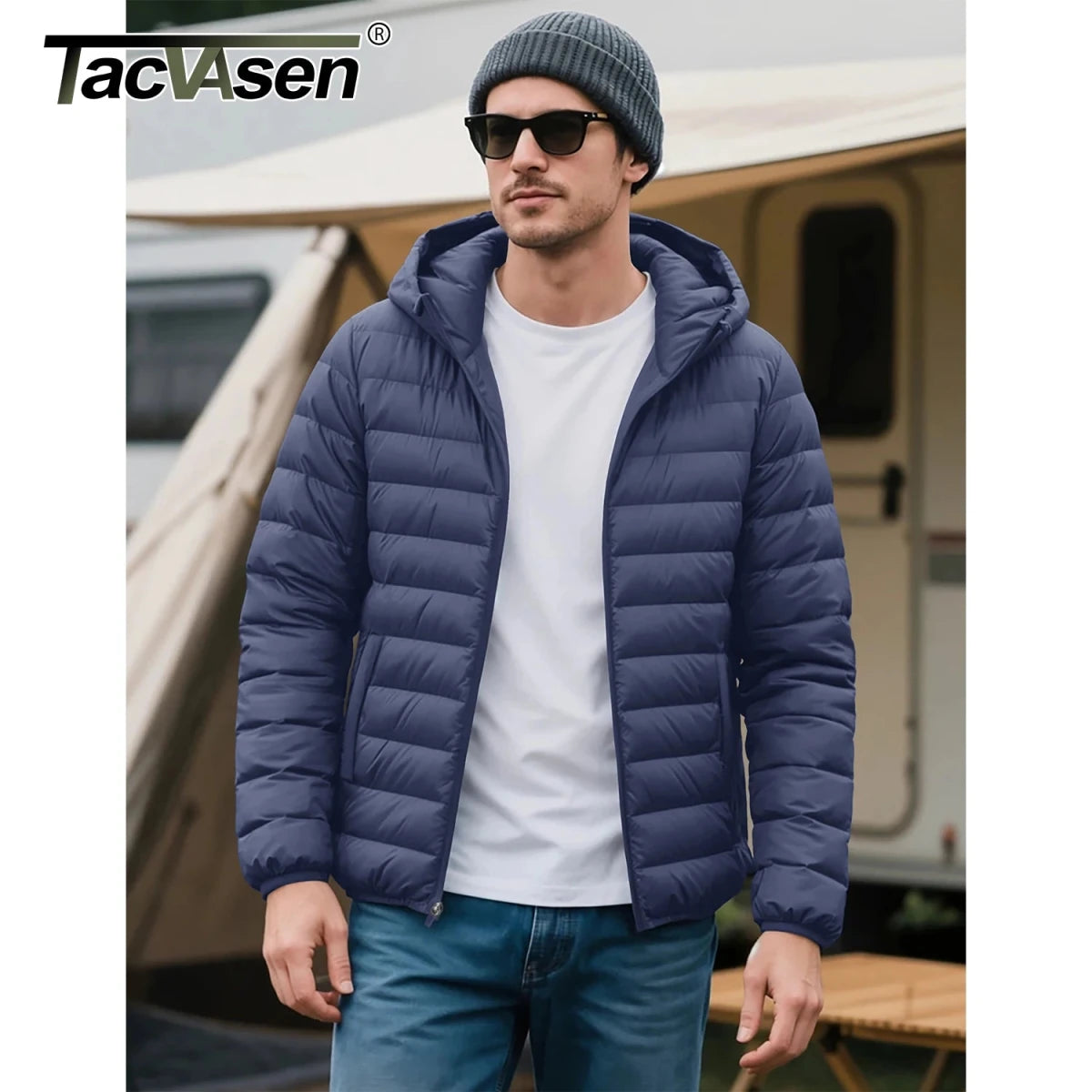 Doudoune synthétique matelassée à séchage rapide pour homme "TACVASEN - TJ623" - Planète Rando