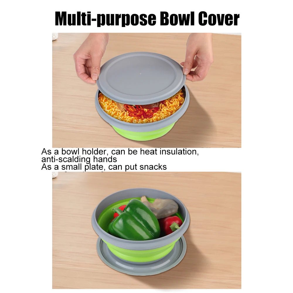 Ensemble de 3 bols pliables en silicone pour boîte à lunch "CLS Outdoor - Folding Bowl" - Planète Rando