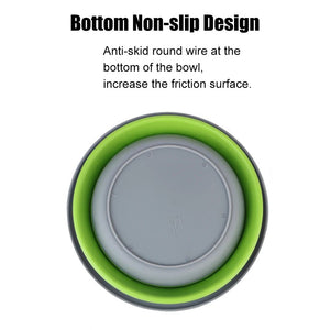 Ensemble de 3 bols pliables en silicone pour boîte à lunch "CLS Outdoor - Folding Bowl" - Planète Rando