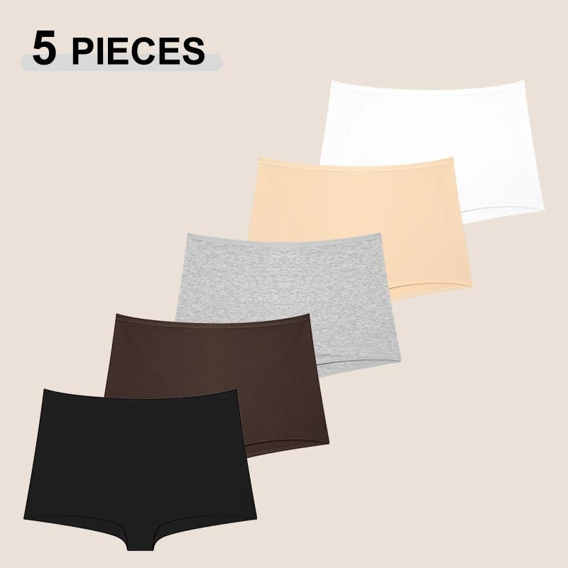 Ensemble de 5 culottes / shorty en coton sans coutures pour femme "Octet Women - Lot 5pcs Panty N745" - Planète Rando