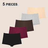 Ensemble de 5 culottes / shorty en coton sans coutures pour femme "Octet Women - Lot 5pcs Panty N745" - Planète Rando