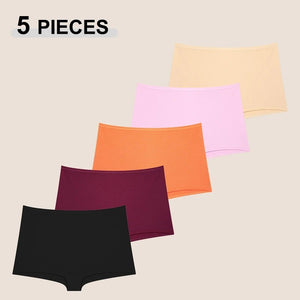 Ensemble de 5 culottes / shorty en coton sans coutures pour femme "Octet Women - Lot 5pcs Panty N745" - Planète Rando