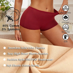 Ensemble de 5 culottes / shorty en coton sans coutures pour femme "Octet Women - Lot 5pcs Panty N745" - Planète Rando