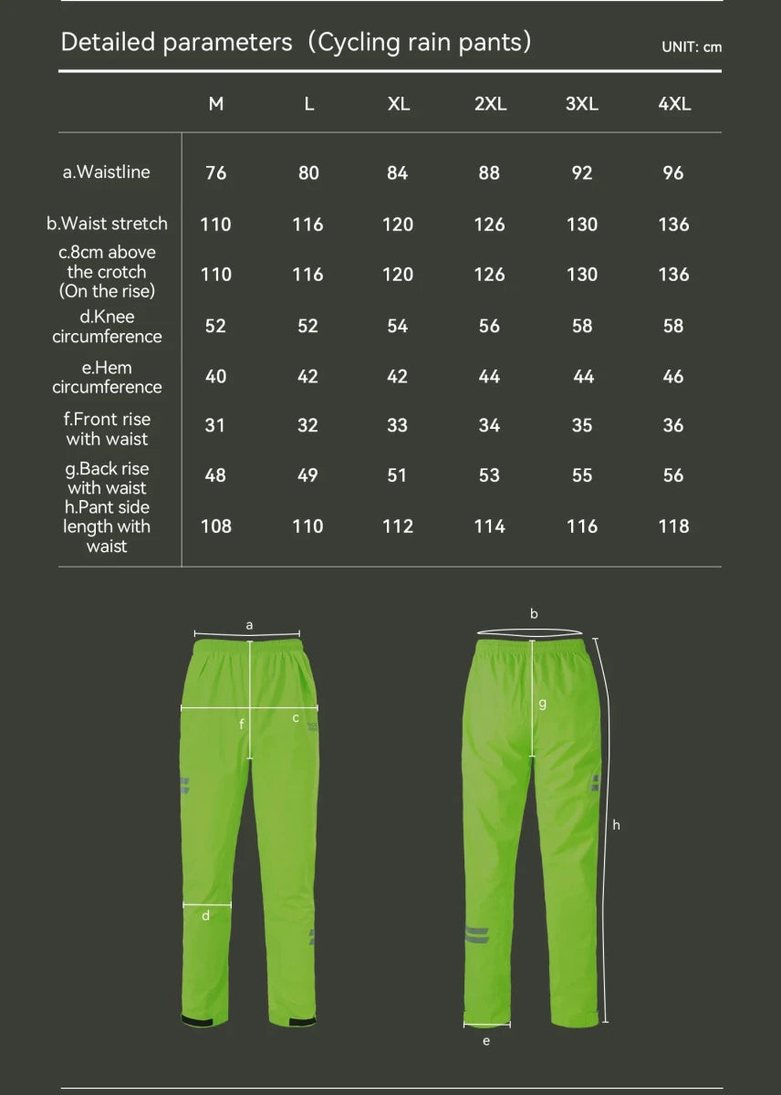 Ensemble imperméable de cyclisme "ROCKBROS - YPY028" - Planète Rando
