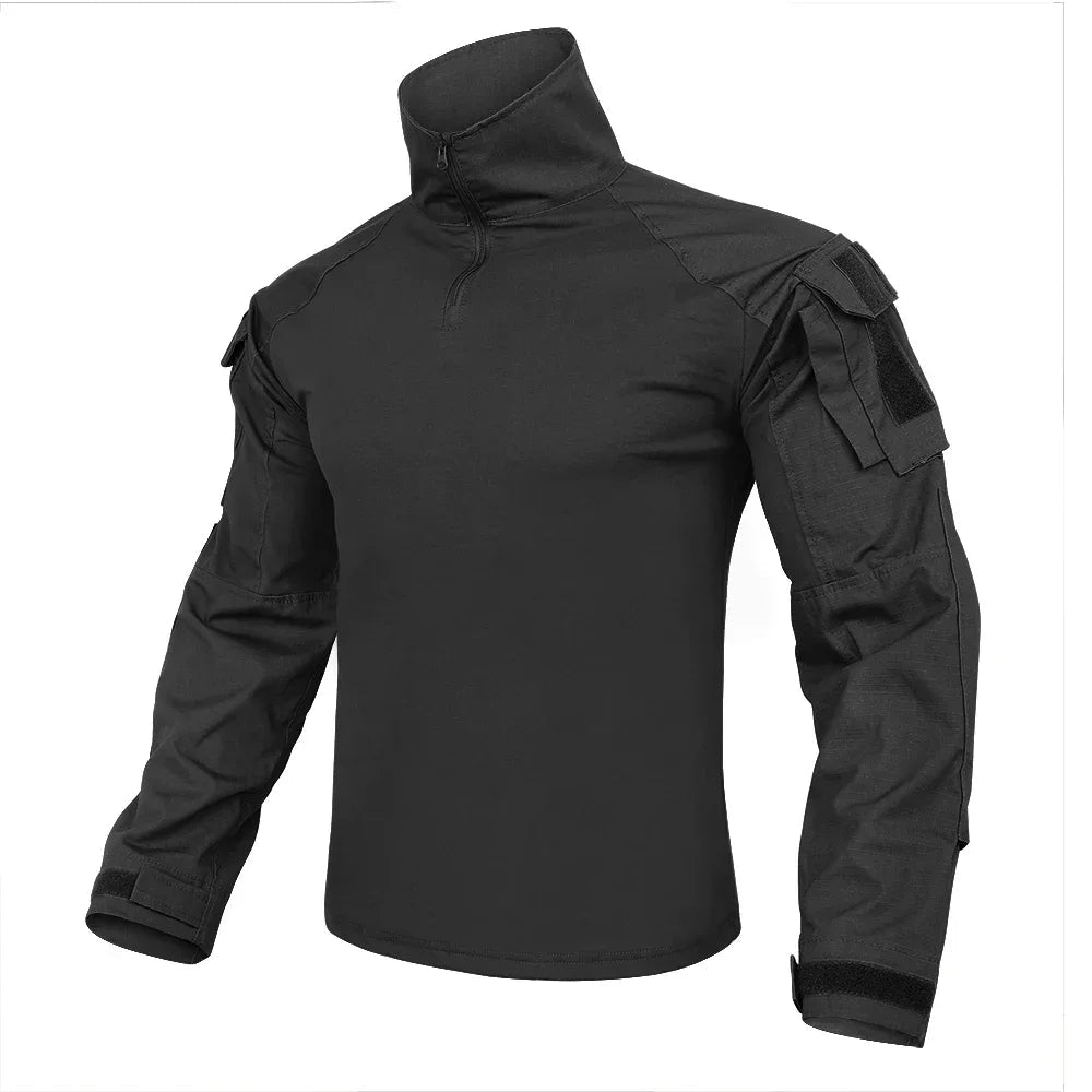 Ensemble / uniforme tactique de combat avec poches multifonctionnelles et genouillères "Emersongear - G3" - Planète Rando