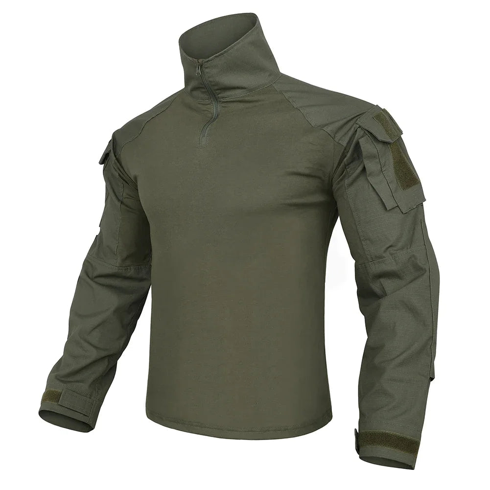 Ensemble / uniforme tactique de combat avec poches multifonctionnelles et genouillères "Emersongear - G3" - Planète Rando