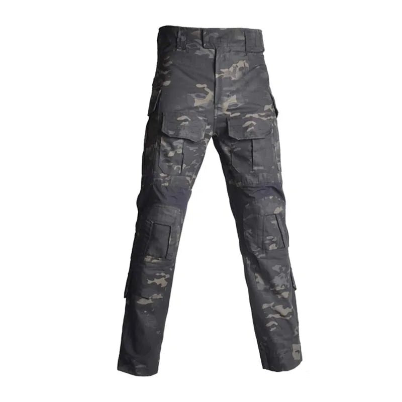 Ensemble / uniforme tactique de combat avec poches multifonctionnelles et genouillères "Emersongear - G3" - Planète Rando