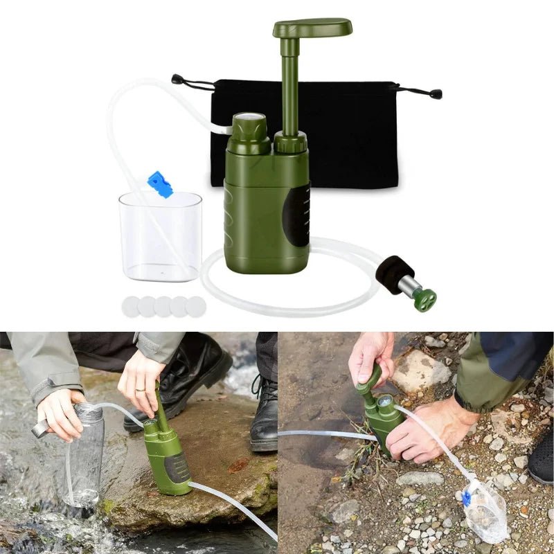 Filtre à eau portable à 3 étapes, filtration de 0,01 micron "Filterwell - L250" - Planète Rando