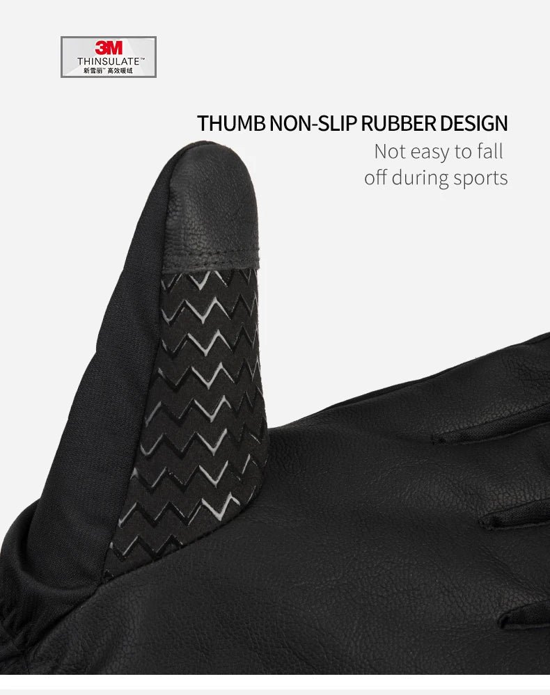 Gants de ski d'hiver chauds et imperméables avec technologie 3M Thinsulate "Copozz - 20602" - Planète Rando