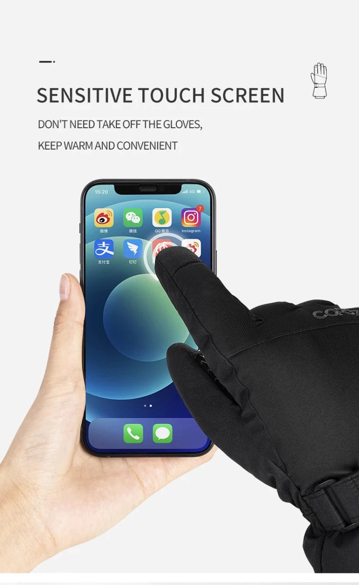 Gants de ski d'hiver chauds et imperméables avec technologie 3M Thinsulate "Copozz - 20602" - Planète Rando