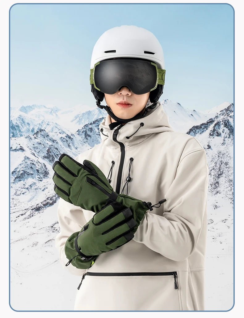 Gants de ski tactiles & imperméables avec poignet allongé et technologie 3M Thinsulate "Qunature - 16410045" - Planète Rando
