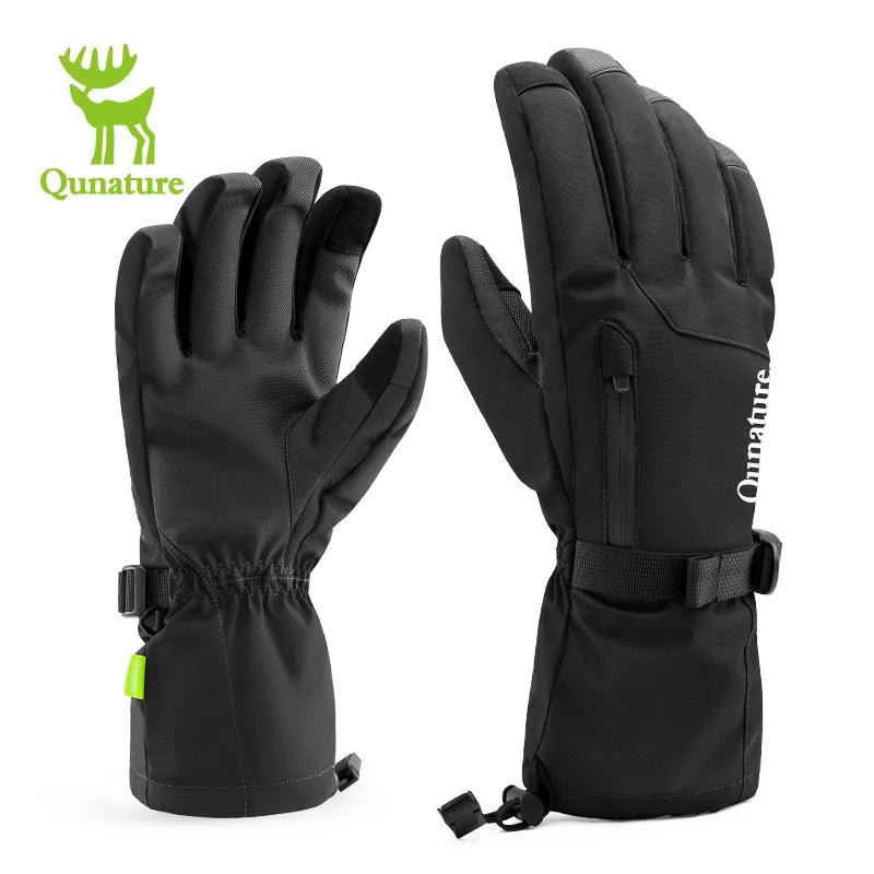 Gants de ski tactiles & imperméables avec poignet allongé et technologie 3M Thinsulate "Qunature - 16410045" - Planète Rando