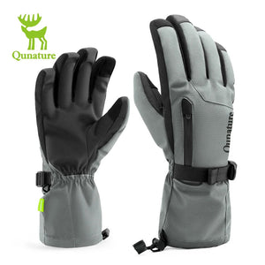 Gants de ski tactiles & imperméables avec poignet allongé et technologie 3M Thinsulate "Qunature - 16410045" - Planète Rando