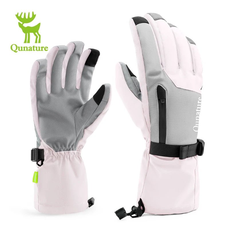 Gants de ski tactiles & imperméables avec poignet allongé et technologie 3M Thinsulate "Qunature - 16410045" - Planète Rando
