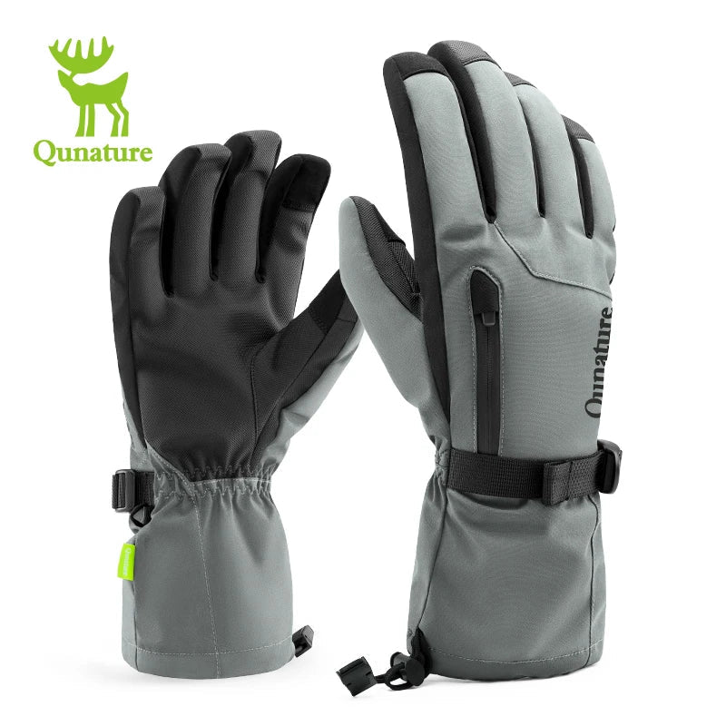 Gants de ski tactiles & imperméables avec poignet allongé et technologie 3M Thinsulate "Qunature - 16410045" - Planète Rando