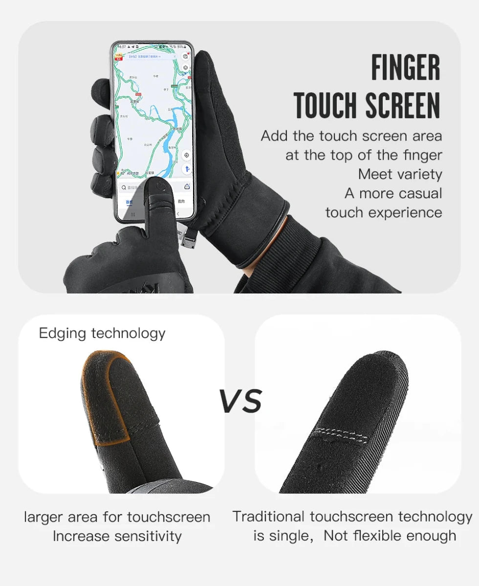 Gants d'hiver tactiles chauds avec technologie 3M Thinsulate 100g "Kyncilor - A0052" - Planète Rando