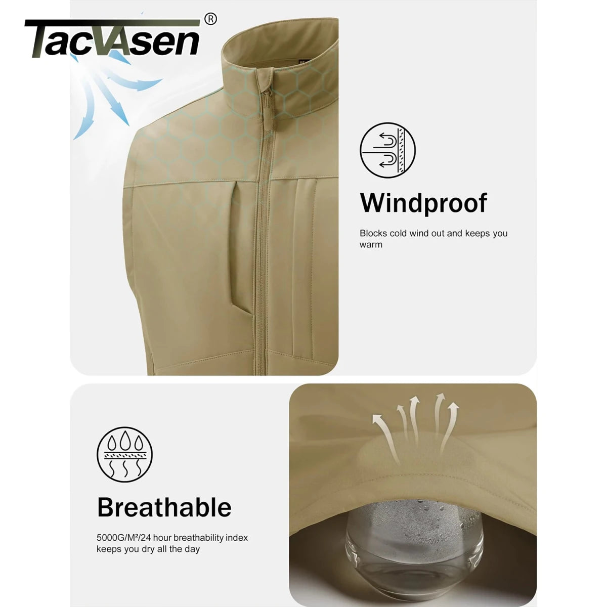 Gilet / softshell sans manche en micro - polaire pour homme "TACVASEN - CTE8" - Planète Rando