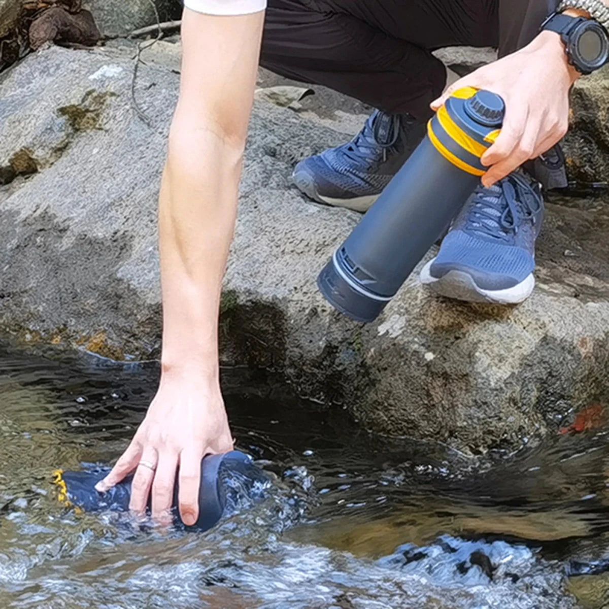 Gourde filtrante portable avec filtre ultra - fin 780ML "DGIT - K8620" - Planète Rando