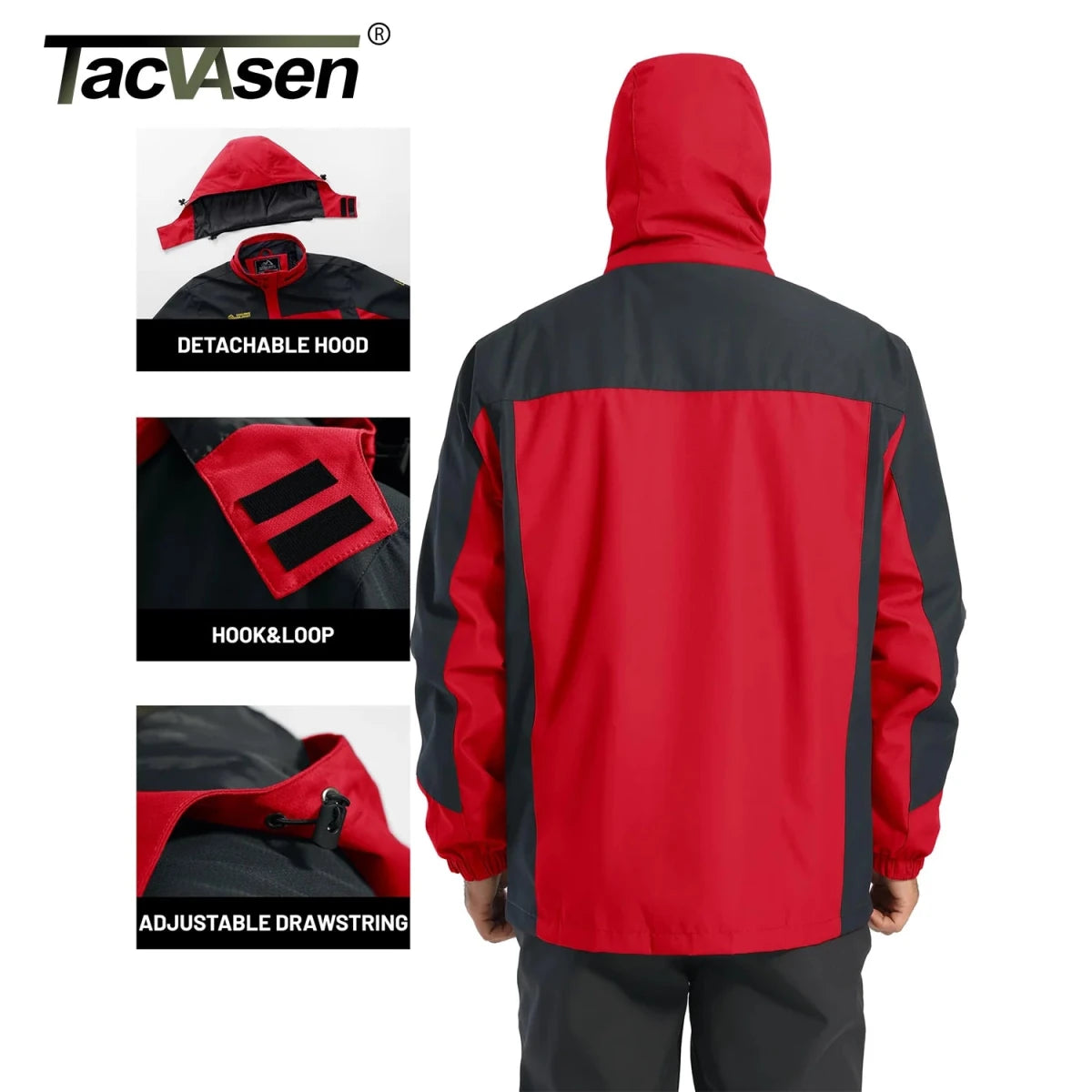Hardshell / veste imperméable et légère pour homme "TACVASEN - TJ396" - Planète Rando