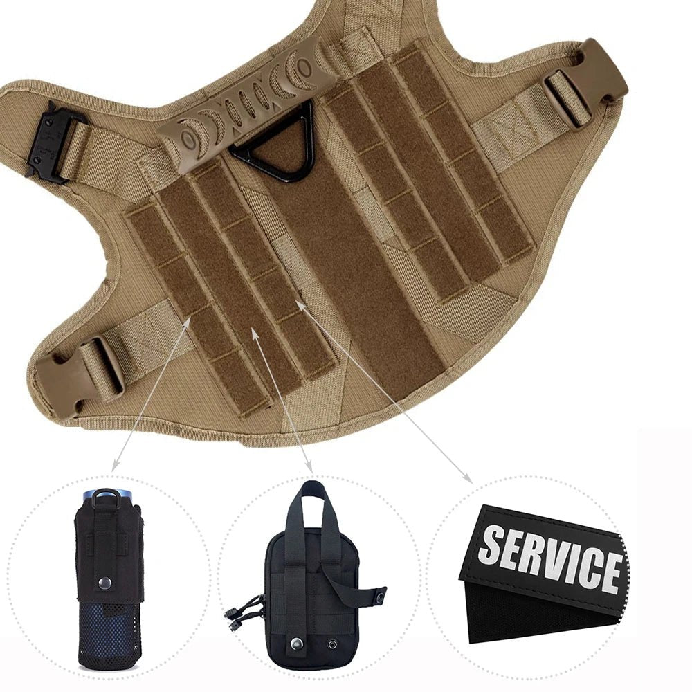 Harnais tactique / gilet d'entraînement pour chiens "PETRAVEL - Dog harness" - Planète Rando