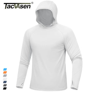 Hoodie / T-shirt manches longues à capuche homme UPF 50+ "TACVASEN - CTA27" - Planète Rando