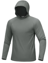Hoodie / T-shirt manches longues à capuche homme UPF 50+ "TACVASEN - CTA27" - Planète Rando