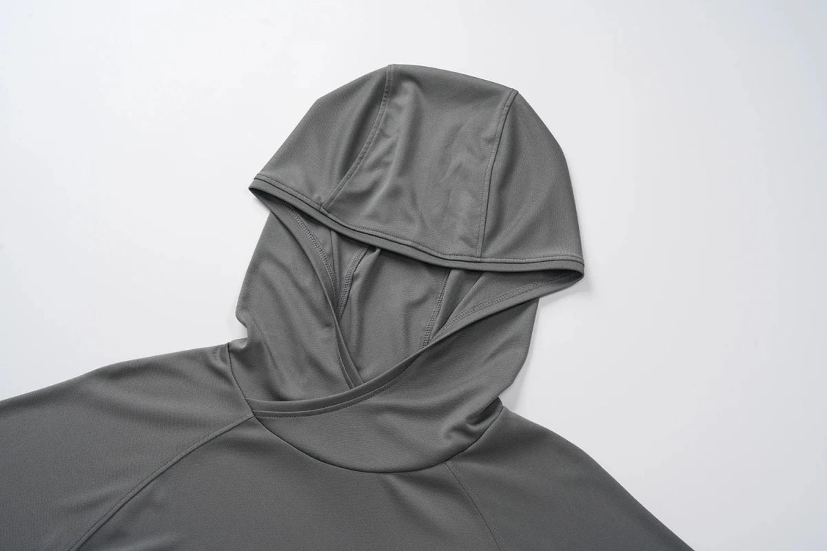 Hoodie / T-shirt manches longues à capuche homme UPF 50+ "TACVASEN - CTA27" - Planète Rando