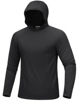 Hoodie / T-shirt manches longues à capuche homme UPF 50+ "TACVASEN - CTA27" - Planète Rando