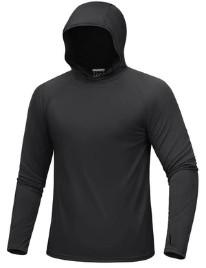 Hoodie / T-shirt manches longues à capuche homme UPF 50+ "TACVASEN - CTA27" - Planète Rando