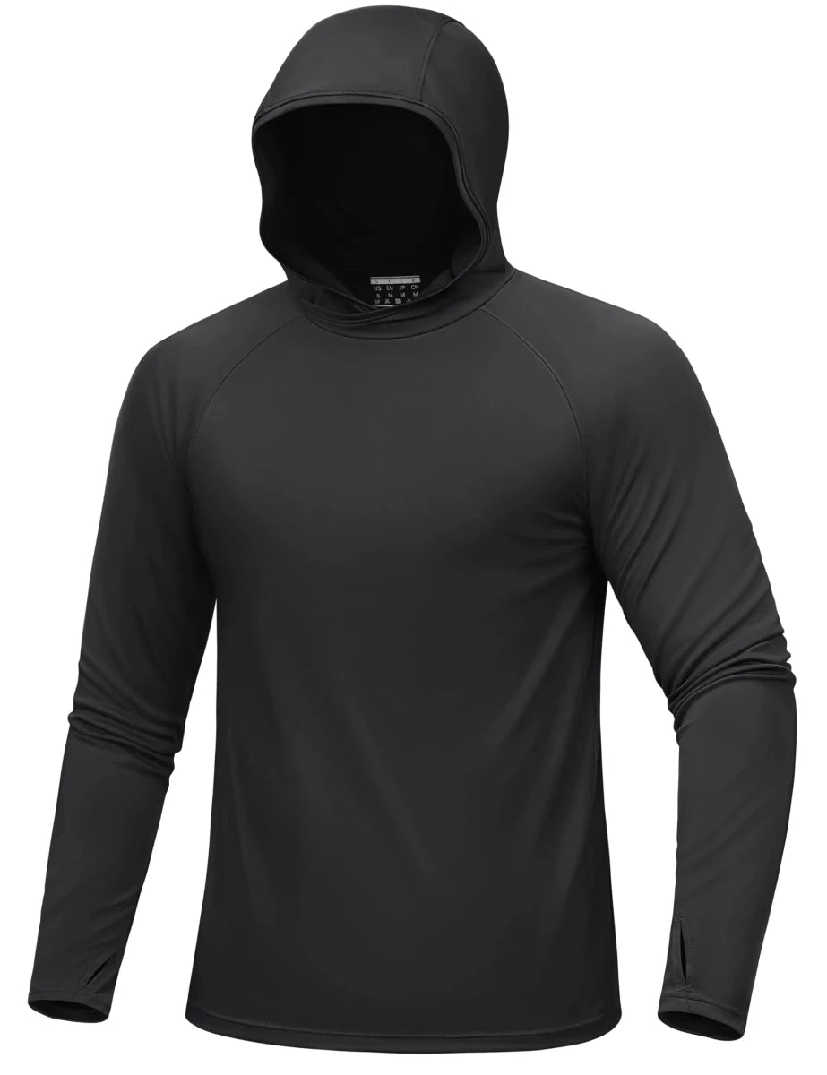 Hoodie / T-shirt manches longues à capuche homme UPF 50+ "TACVASEN - CTA27" - Planète Rando