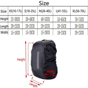 Housse de pluie / raincover imperméable pour sac à dos "Ravel Safety Outdoor - Backpack Cover" - Planète Rando