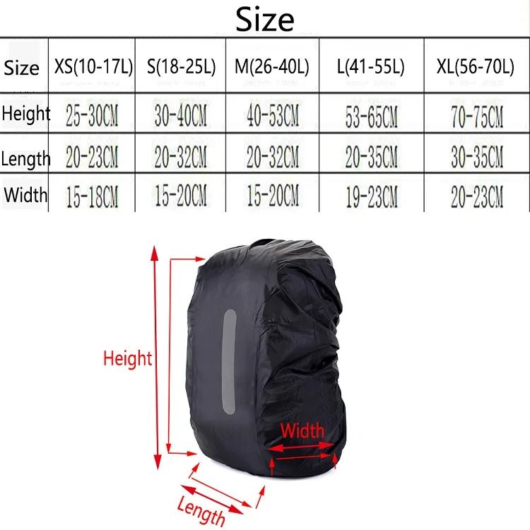 Housse de pluie / raincover imperméable pour sac à dos "Ravel Safety Outdoor - Backpack Cover" - Planète Rando