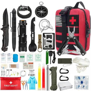Kit de survie / trousse premiers secours avec pochette Molle "Planete Rando - Survival kit" - Planète Rando