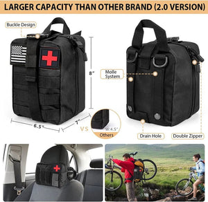 Kit de survie / trousse premiers secours avec pochette Molle "Planete Rando - Survival Pro Kit" - Planète Rando