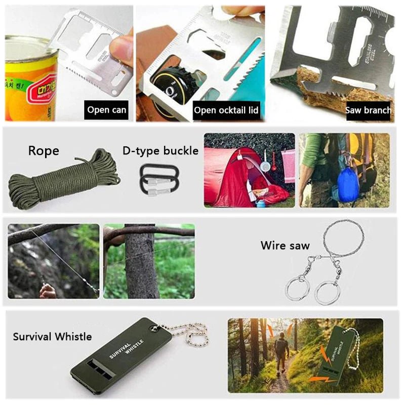 Kit de survie / trousse premiers secours avec pochette Molle "Sanke Rescue - First kit" - Planète Rando