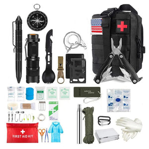 Kit de survie / trousse premiers secours avec pochette Molle "Sanke Rescue - First kit" - Planète Rando
