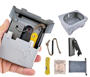 Kit réchaud à alcool & allume - feu d'urgence en magnésium "Planète Rando - Fire Starter kit" - Planète Rando