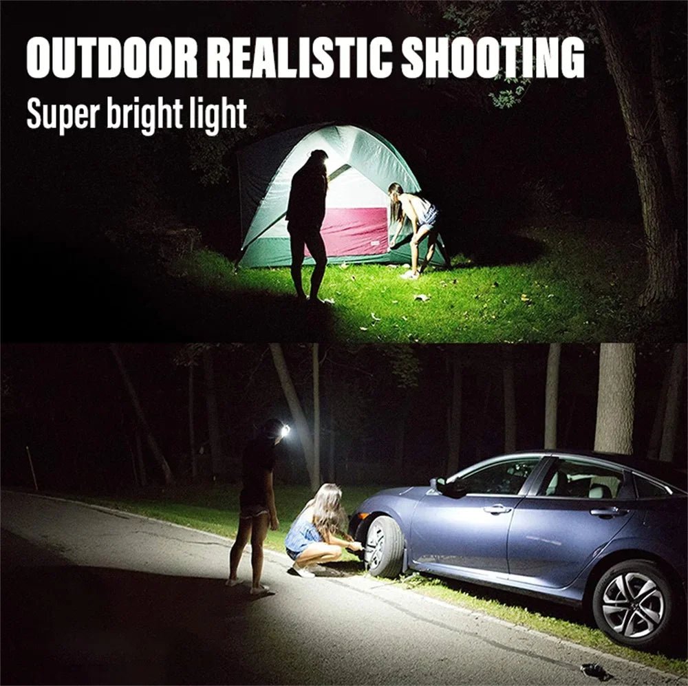 Lampe frontale LED rechargeable avec capteur et indicateur de batterie "ESMARTER - YD07" - Planète Rando