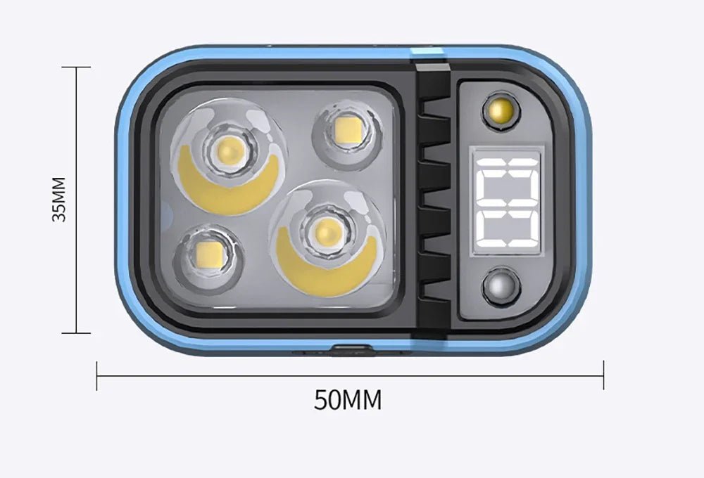 Lampe frontale LED rechargeable avec capteur et indicateur de batterie "ESMARTER - YD07" - Planète Rando