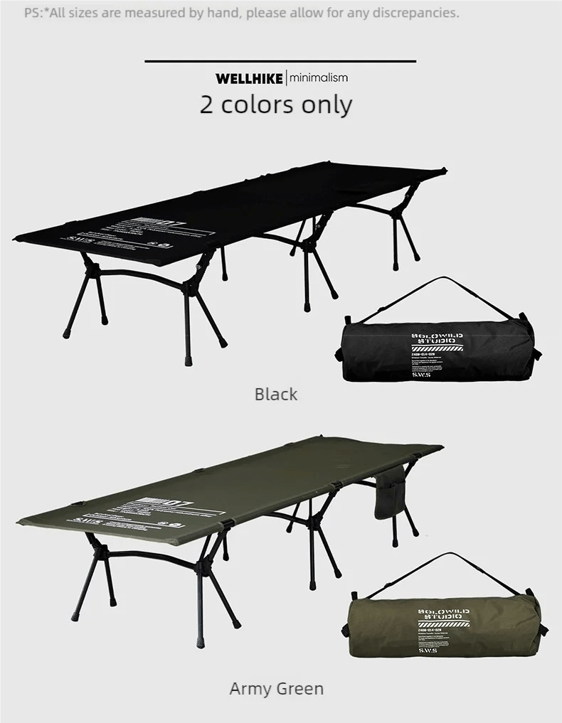 Lit de camp 2 en 1 avec tente simple - paroi "Wellhike Minimalism - Yunchi SWS" - Planète Rando