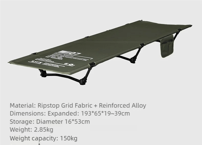 Lit de camp 2 en 1 avec tente simple - paroi "Wellhike Minimalism - Yunchi SWS" - Planète Rando