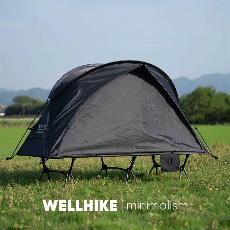 Lit de camp 2 en 1 avec tente simple - paroi "Wellhike Minimalism - Yunchi SWS" - Planète Rando