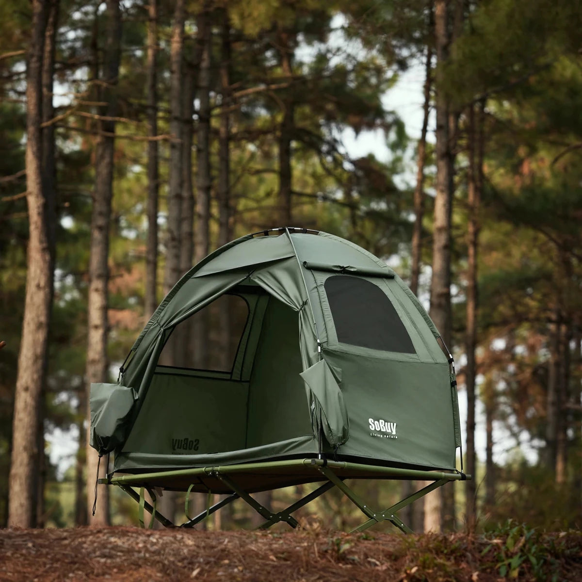 Lit de camp hybride avec tente 3 en 1 pour 1 personne "SoBuy - OGS32 - II" - Planète Rando