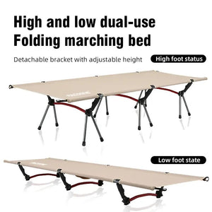 Lit de camping pliable et portable pour le camping, van - life et opérations "Pacoone - Camp bed" - Planète Rando